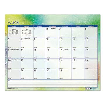 House of Doolittle™ Recycled Cosmos Wall Calendar, Cosmos Artwork, 14.88 X 12, White-blue-multicolor Sheets, 12-month (jan To Dec): 2022 freeshipping - TVN Wholesale